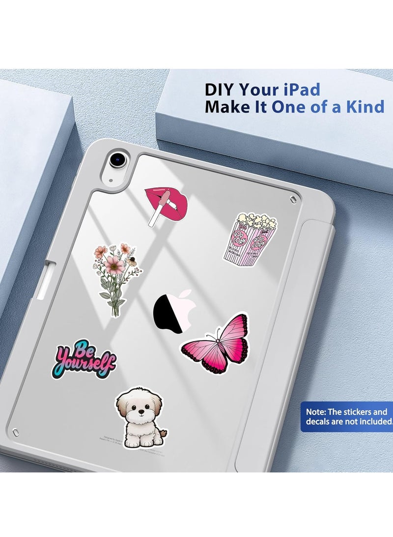 DUSALA 2 in 1 Case for iPad (A16) 11th Generation 11 Inch 2025 with Pencil Holder,Slim Protective Cover with Clear Back Shell,Auto Wake/Sleep With Tempered Glass - Image 3