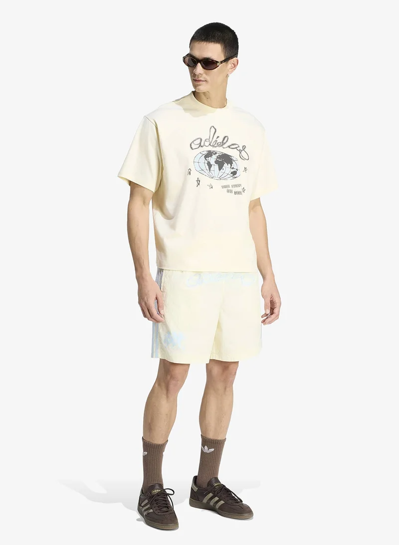 Adidas Originals CREWHT One World Graphic T-Shirt for Men | Best Price UAE