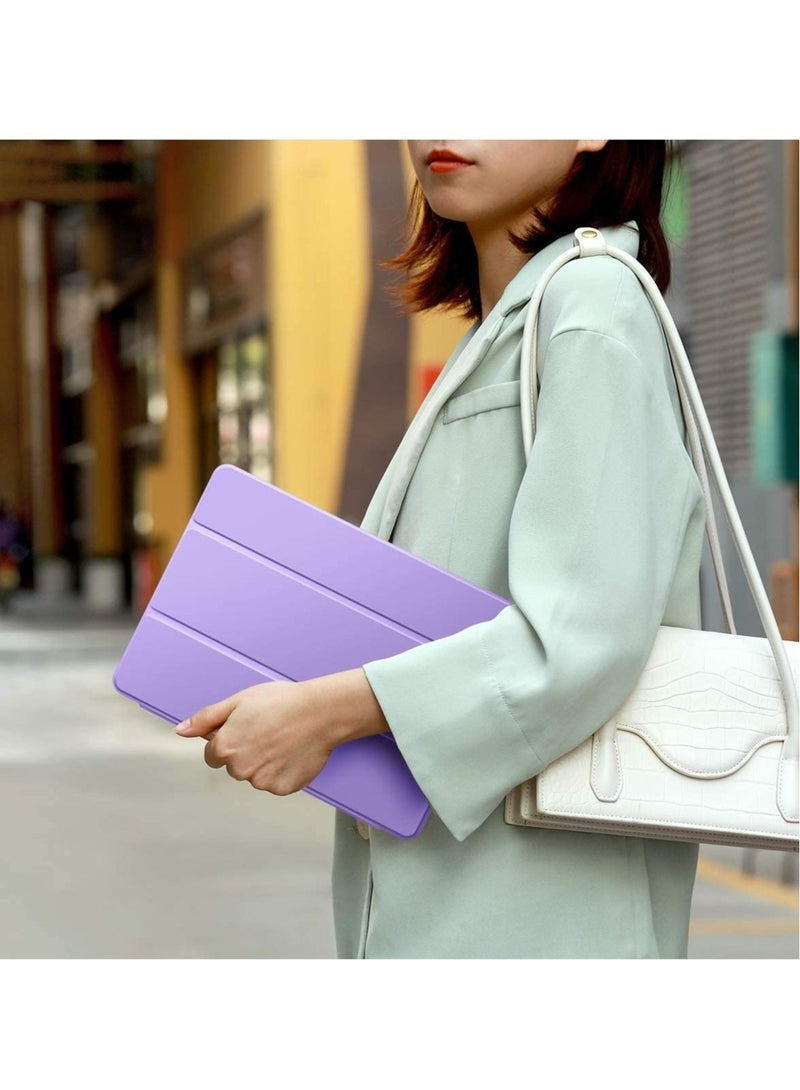 SmartGrist Case for iPad 8th Generation/iPad 10.2 Case 2020, Smart Folio Soft TPU Protective Case Cover with Apple Pencil Holder for iPad 8th/7th Gen, Auto Sleep/Wake, Full Body Protection - Lavender - Image 3