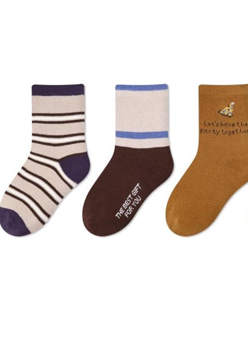 5 pairs of children's socks thin cute cartoon baby socks cotton - Image 3