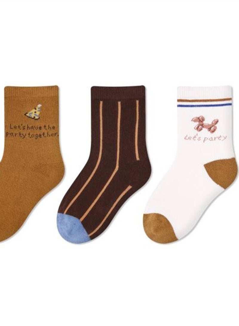 5 pairs of children's socks thin cute cartoon baby socks cotton - Image 4