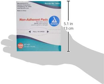 Dynarex NonAdherent Pad Sterile 2x3 Box100 - Image 2