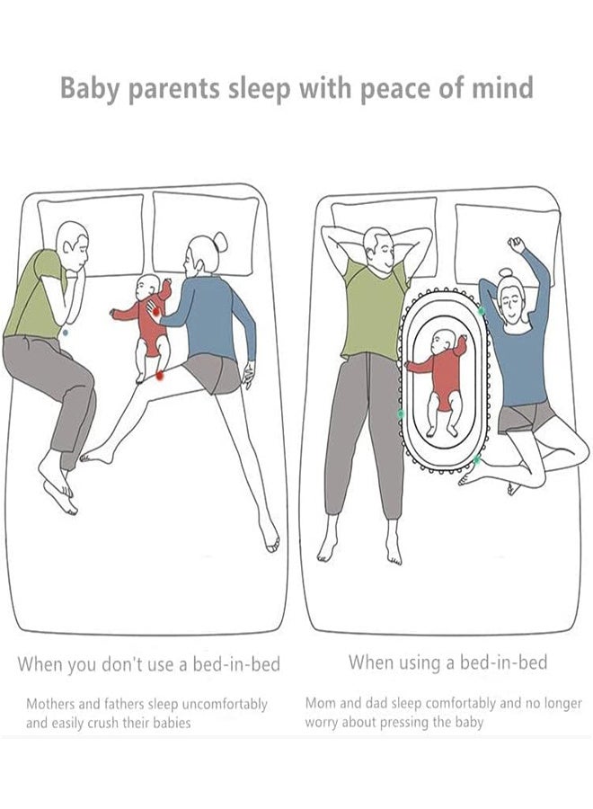 Beauenty Baby Lounger For Newborn 0-24 Months, Foldable Baby Nest Cover, Breathable & Soft Travel Nest Bed for Infants Toddler - Indoor & Outdoor Use - Image 4