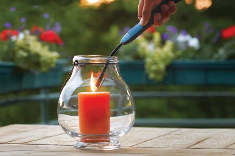 Zippo Candle Lighter – Black – Butane Gas Refillable – Flexible Neck – Rubberised – Windproof with long Reach - Image 1