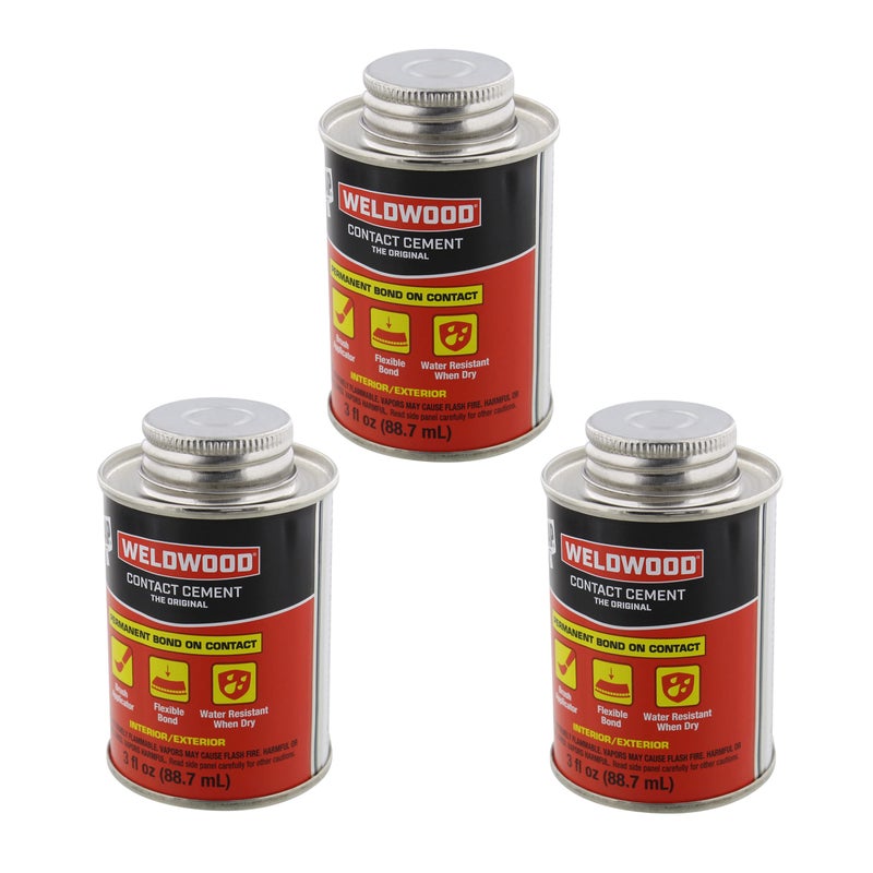 DAP 00107 Weldwood Original Contact Cement,3 oz - 3 Pack - Image 2