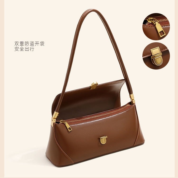 Fashionable Retro Women'S Bag, High-End Niche Shoulder Bag, Versatile Commuter Underarm Bag, Portable French Style - Image 3