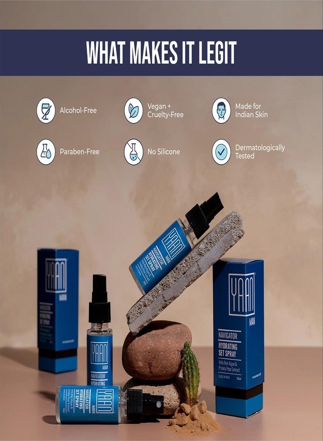 Yaan Man Hydrating Set Spray | Long Lasting Make-up Fixer For Men | Natural Finish | Alcohol Free | 30ml - Image 5