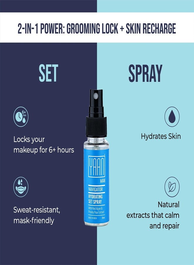 Yaan Man Hydrating Set Spray | Long Lasting Make-up Fixer For Men | Natural Finish | Alcohol Free | 30ml - Image 3