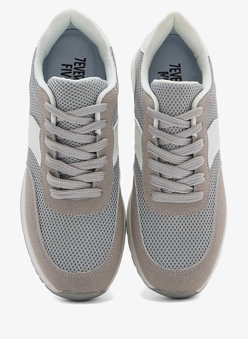 Seventy Five Casual Mesh And Suede Sneakers