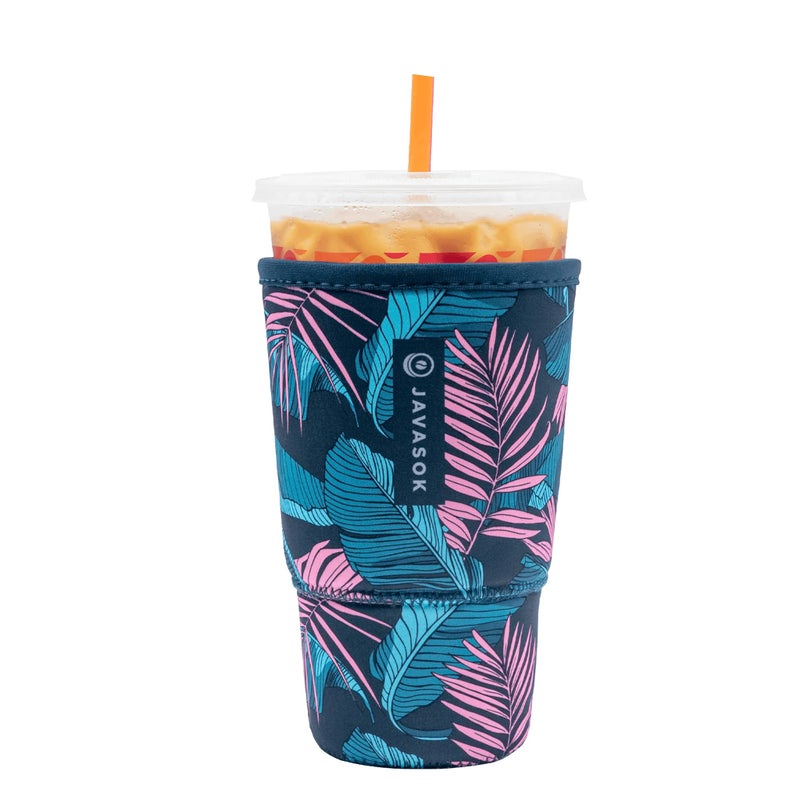 Sok It Java Sok Iced Coffee & Cold Soda Insulated Neoprene Cup Sleeve (Midnight Tropics  XXLarge: 44-48oz) - Image 1
