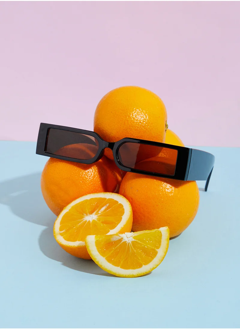 صوص هاوت Black Rectangular Sunglasses