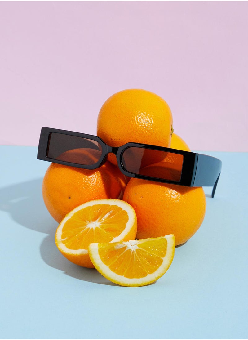 Black Rectangular Sunglasses