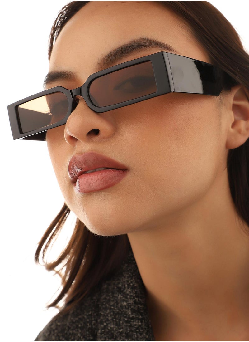 Black Rectangular Sunglasses