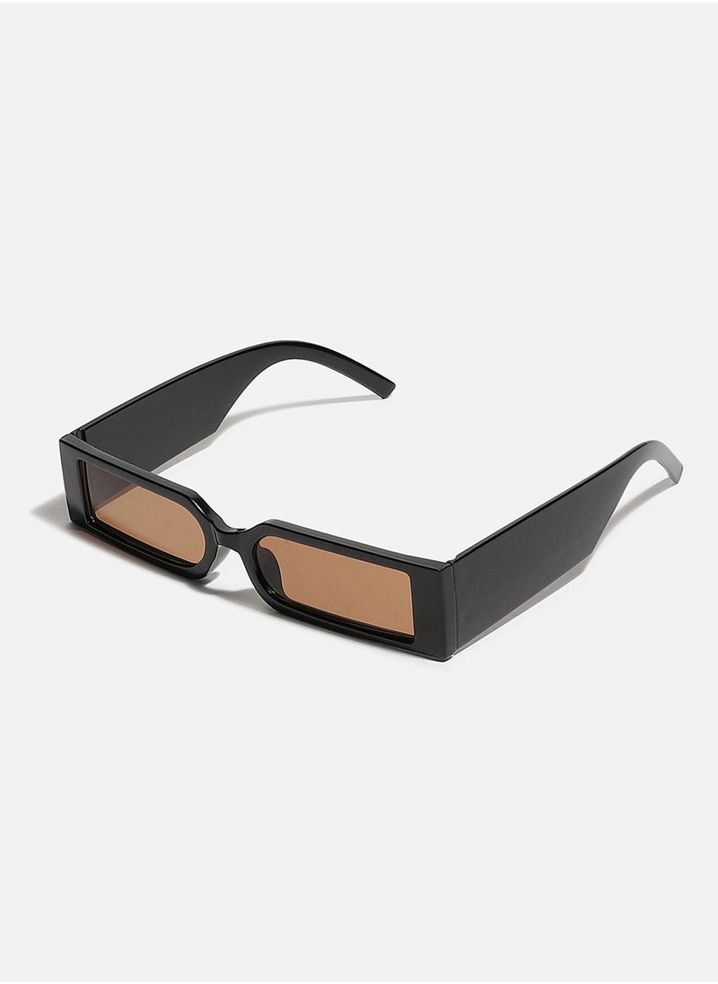 Haute Sauce Black Rectangular Sunglasses  - Image 1