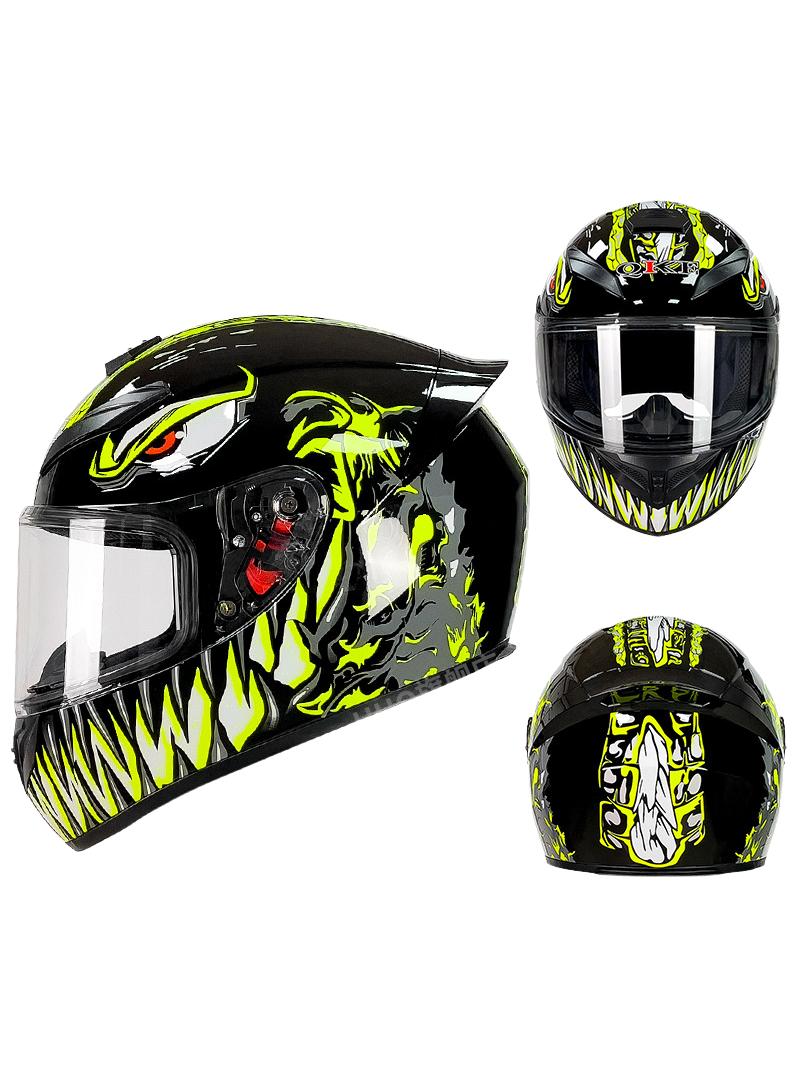 general Full Face Motorbike Helmet Motorcycle Adult Rider Biker Sports Crash Helmet - Image 1