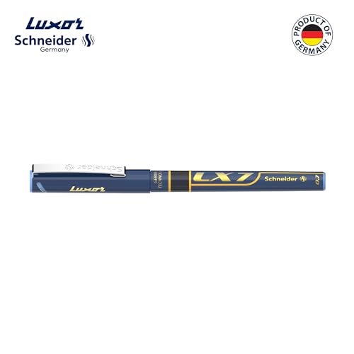 Luxor Schneider LX7 Technoroller | Pack of 3 (Blue) | Variant | 0.7 mm tip | 100% Liquid Ink Roller Pen | German Technology | Smooth writing experience | Ideal Pen for Students & Professionals - Image 5