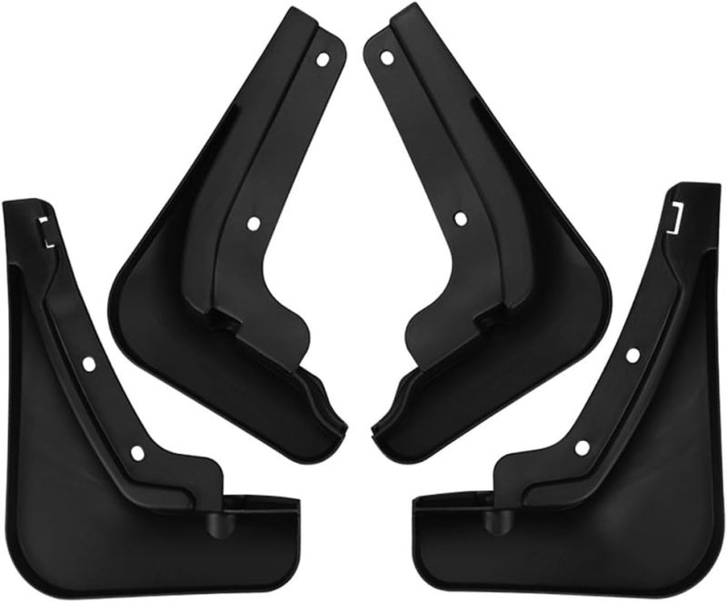 Mud Flaps For Kia EV4: 4 Pcs Matte Black PP ABS Front Rear Splash Guards - Pre Drilling Easy Installation Durable Flexible Structure For 2025+ Kia EV4 Commuters Vehicle Protection - Image 3