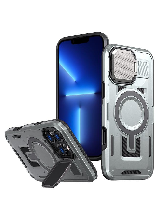 Zaboon Case For iPhone 13 Pro Max Shield Frame Holder MagSafe Phone Case - Image 1
