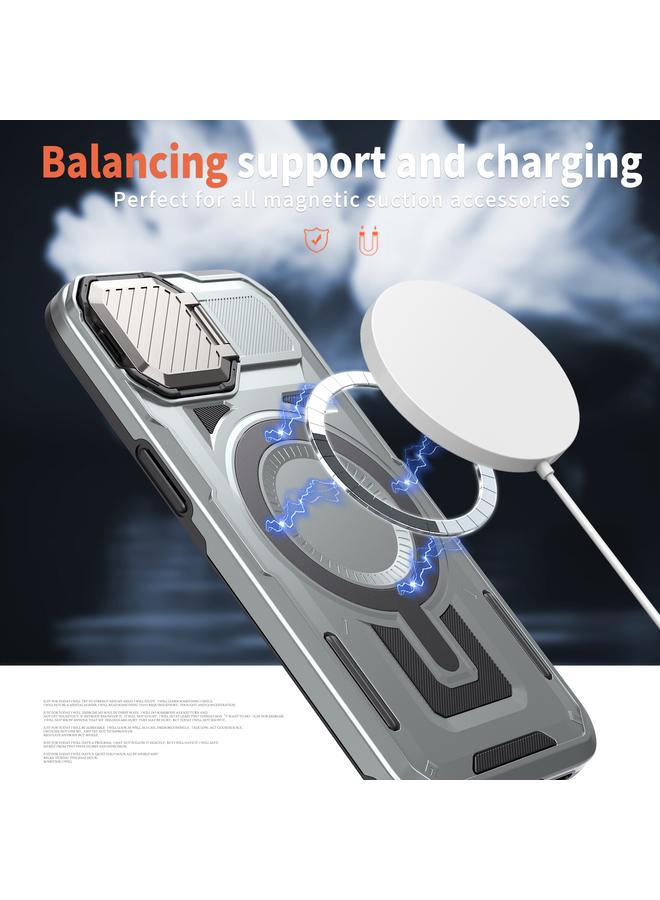 Zaboon Case For iPhone 13 Pro Max Shield Frame Holder MagSafe Phone Case - Image 4