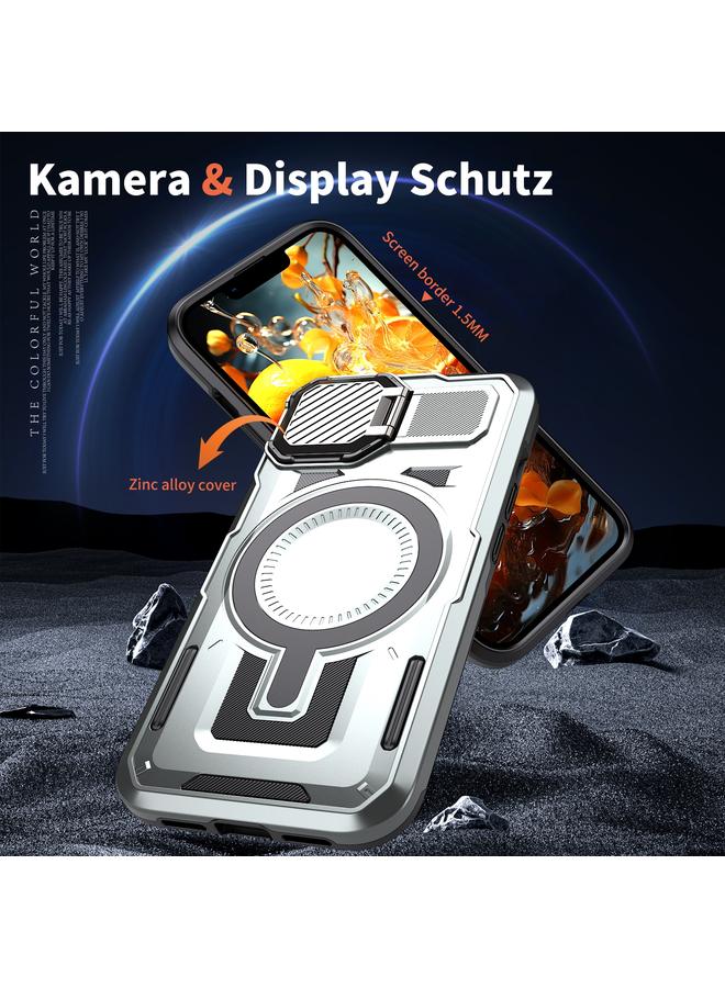 Zaboon Case For iPhone 13 Pro Max Shield Frame Holder MagSafe Phone Case - Image 2
