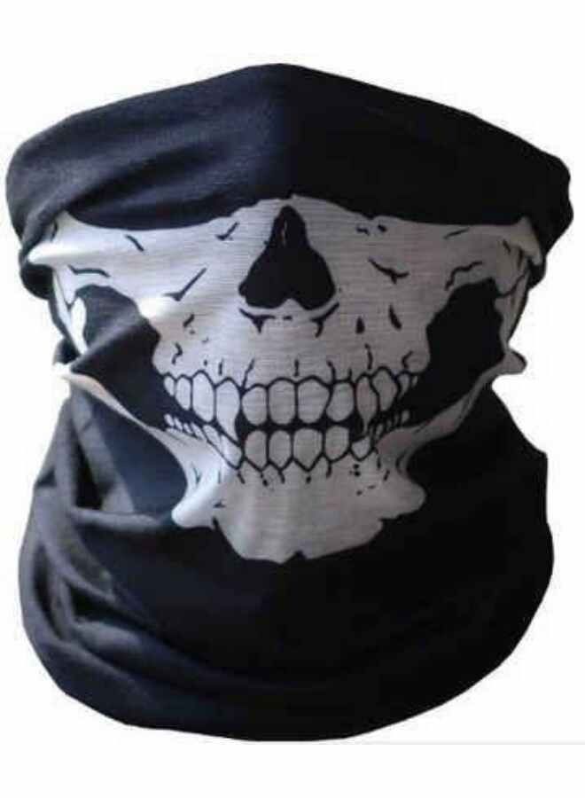 Skull Print Multi-Purpose Scarf Cosplay Mask  - Image 1