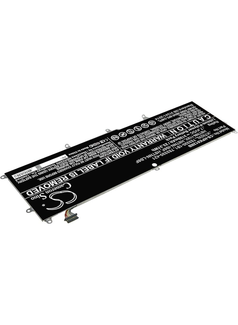 Terabyte Battery Replacement for Pro X2 612 G1 Keyboard KT02XL 753330-1B1 753330-421 HSTNN-I19X HSTNN-IB6F HSTNN-LB6F - Image 2