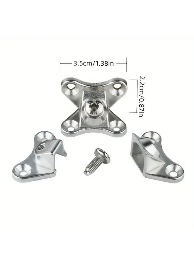 Zinc Alloy Heavy Duty Butterfly Furniture Corner Braces 6pcs Right Angle Support Connectors - Image 3