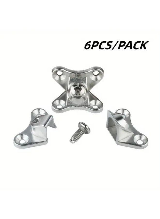 Zinc Alloy Heavy Duty Butterfly Furniture Corner Braces 6pcs Right Angle Support Connectors - Image 5