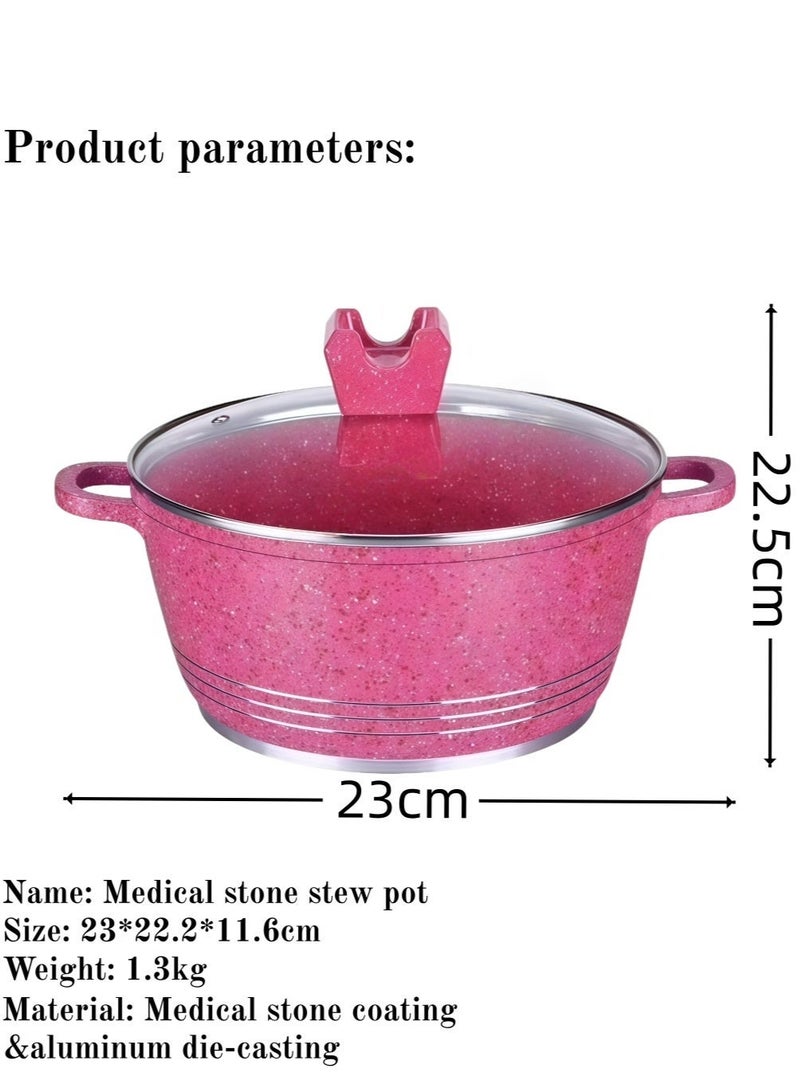 MGC Slow Cooker, Non-stick Slow Cooker, with Double Handles, Suitable for All Stovetops, 1pcs - Image 2