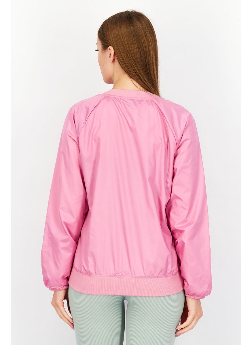 UNDER ARMOUR Women Sportswear Fit Round Neckline Long Sleeve Sweatshirt, Pink  - Image 2