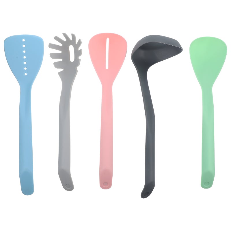 2 Sets of Nylon Cooking Utensil Kit Food-grade Soup Ladle Slotted Turner Kitchen Spatula Practical Kitchen Ware - Image 1