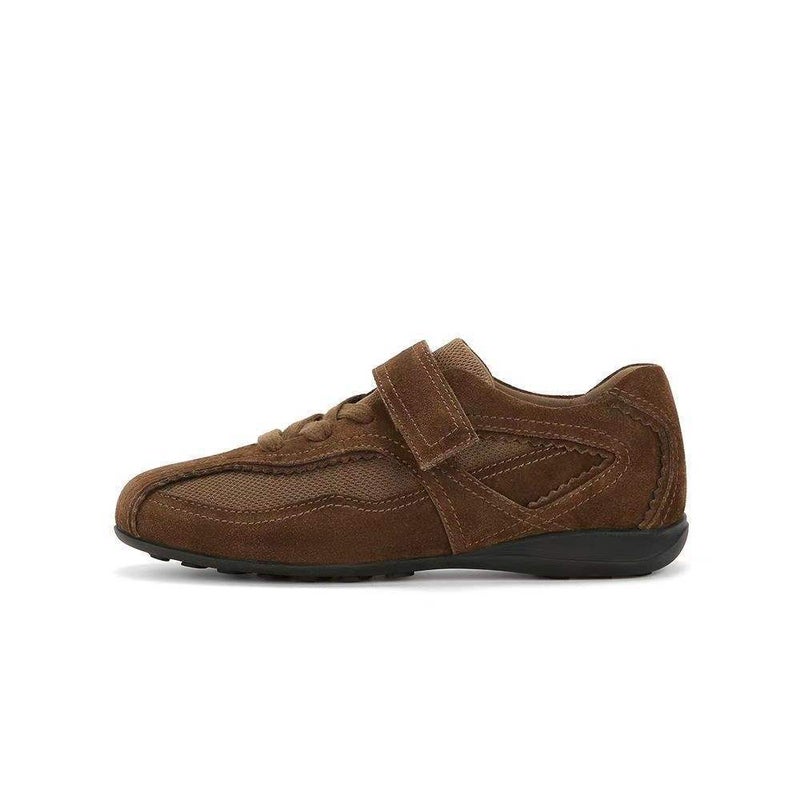 Velcro Flat Training Shoes For Women 2025 Retro Square Toe Forrest Gump Shoes For Women With Inner Heightening Ballet Versatile Casual Sneakers - Image 5