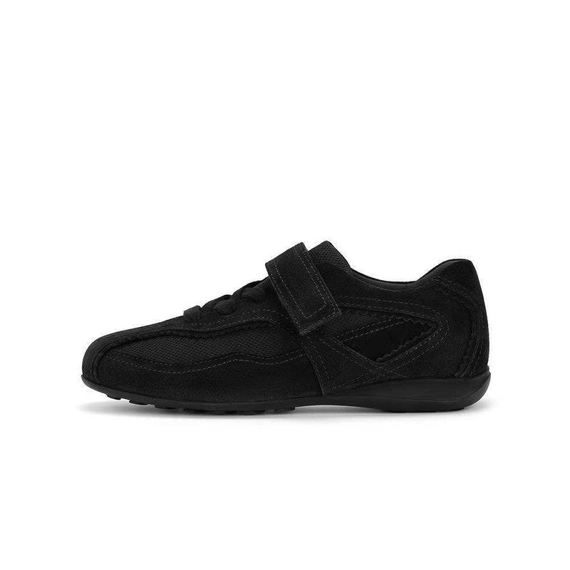 Velcro Flat Training Shoes For Women 2025 Retro Square Toe Forrest Gump Shoes For Women With Inner Heightening Ballet Versatile Casual Sneakers - Image 2