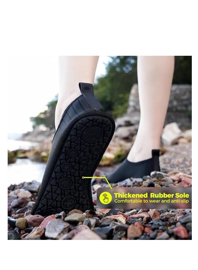 GUDOO Water Shoes for Women Men Kids, Barefoot Quick-Dry Aqua Water Socks Slip-on Swim Beach Shoes for Snorkeling Surfing Kayaking Beach Walking Yoga  - Image 2