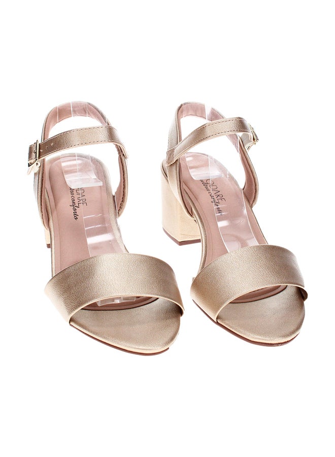 MODARE Textured Open Toe Wedge Heel Sandals - Image 1