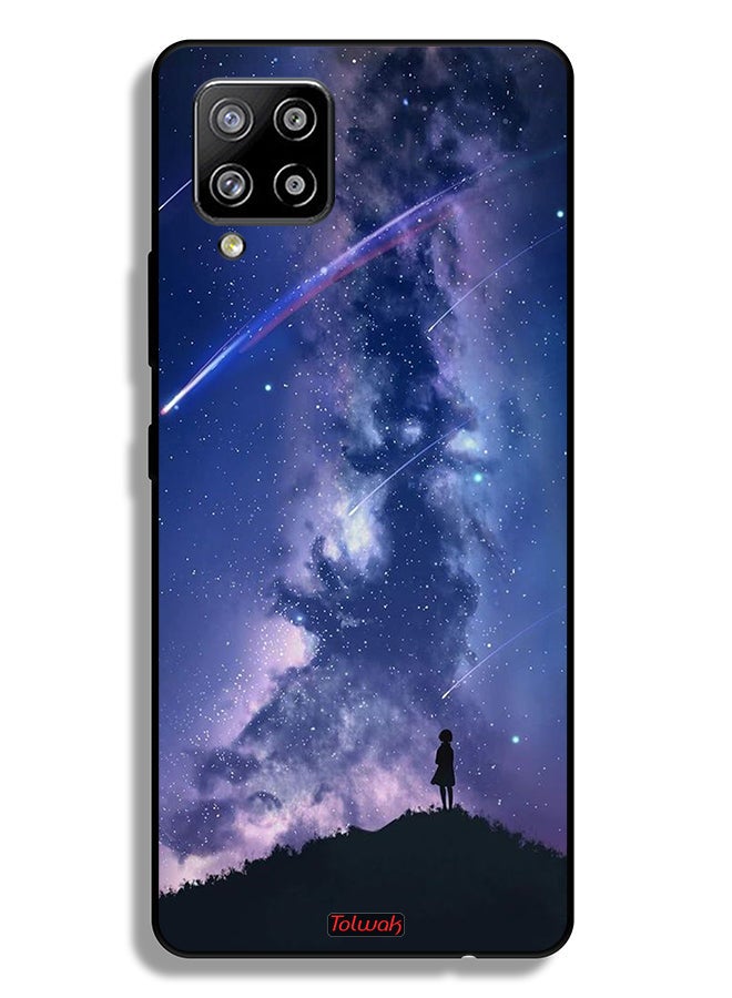 Tolwak Samsung Galaxy A42 5G Protective Case Cover Moving Stars - Image 1