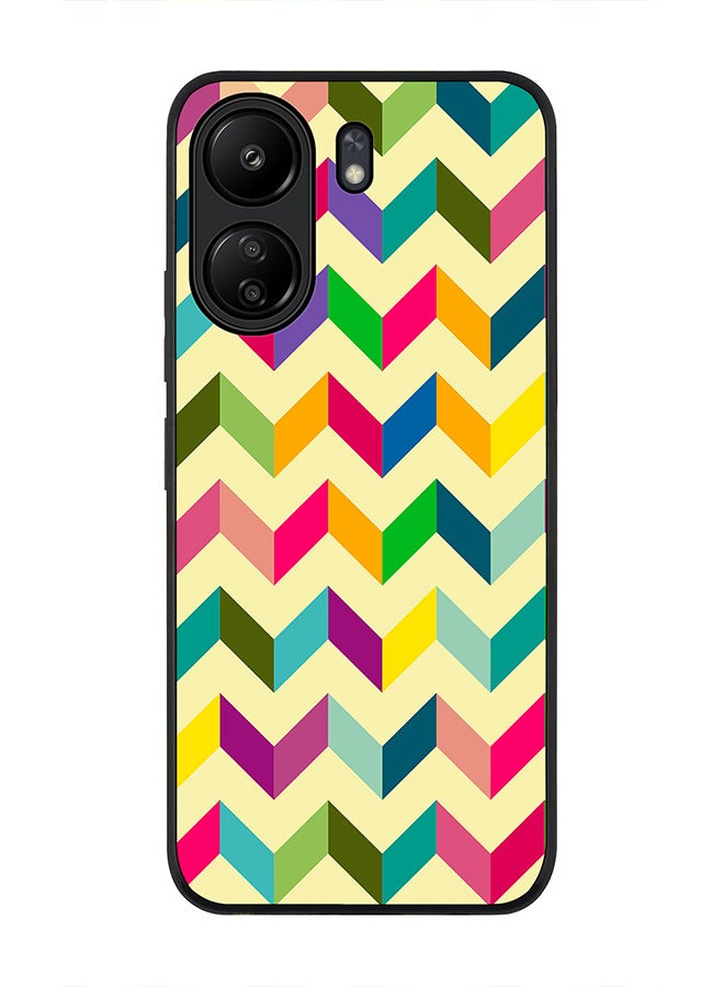 Stylizedd Rugged Black Edge Case for Xiaomi Redmi 13C 4G, Slim fit Soft Case Flexible Rubber Edges Anti Drop TPU Gel Thin Cover - Happy Chevy - Image 1