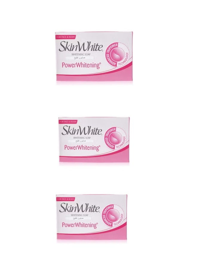 skin white Skinwhite Power Whitening Bath Soap 125G *3  - Image 1