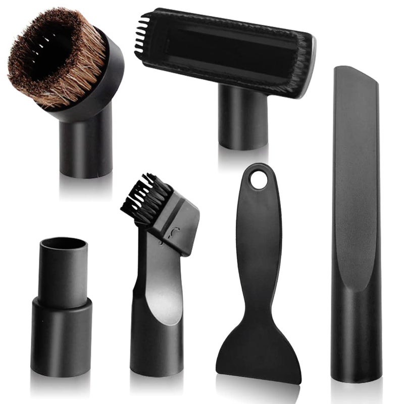 BUZIFU 6 PCS Vacuum Cleaner Accessories Crevice Brush Vacuum Cleaner Mini Stair Brush Nozzle Vacuum Attachment Set with Cleaning Shovel for 32mm35mm Numatic Henry Hetty Vacuum Cleaner Replacement