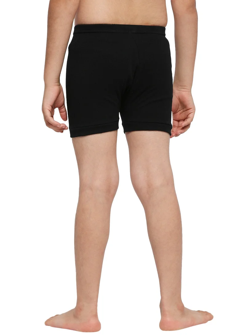 BYC BOY'S COTTON BOXER SHORT BRIEF (PACK OF 3) - BLACK
