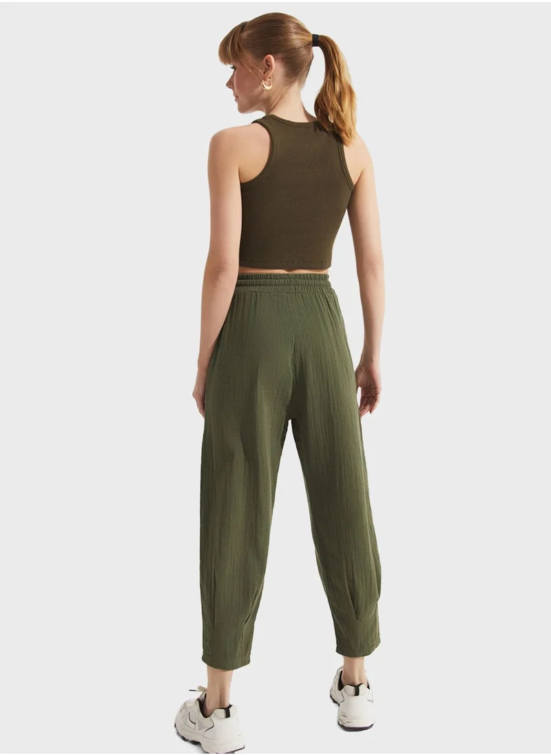 جون High Waist Pants