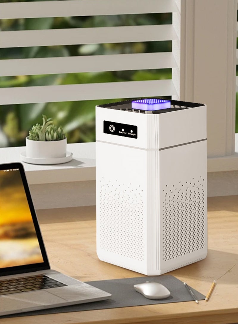 BEIRUI Portable Mini Air Purifier for Bedroom & Office - 34dB Quiet Sleep Mode, H13 True HEPA Filter, CADR 500m³/h, 360° Air Intake, Aromatherapy Function, Removes Smoke, Allergies & Pet Dander - Image 1