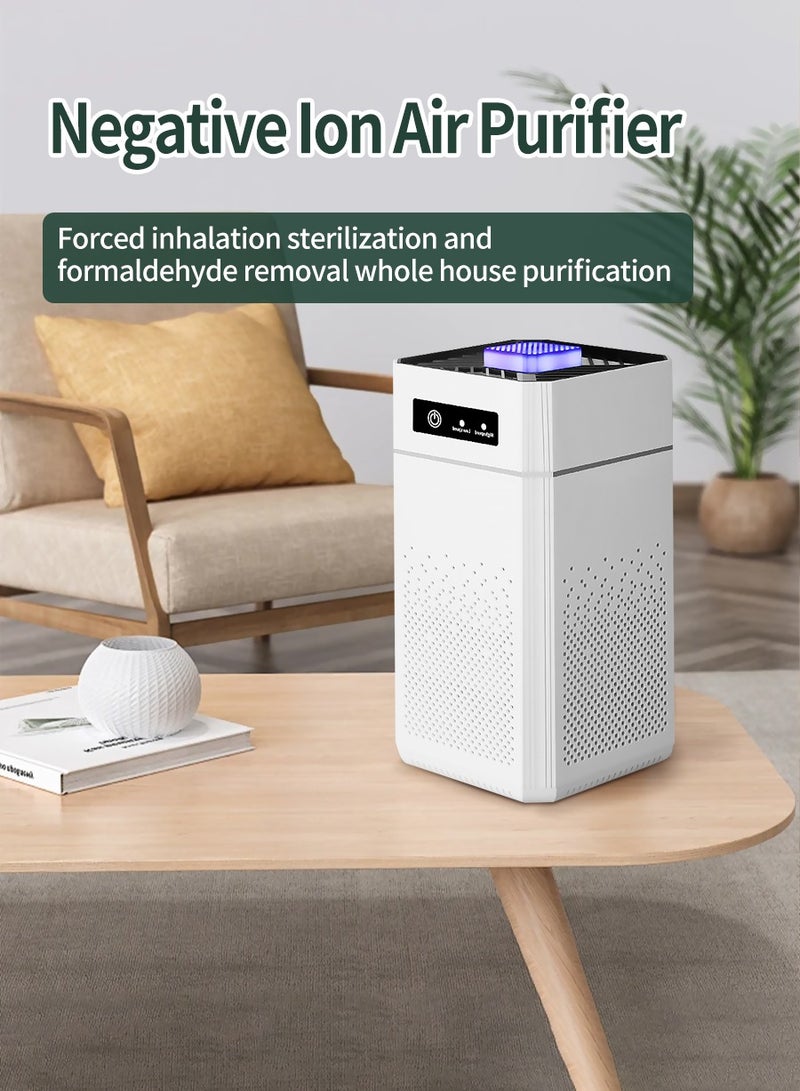 BEIRUI Portable Mini Air Purifier for Bedroom & Office - 34dB Quiet Sleep Mode, H13 True HEPA Filter, CADR 500m³/h, 360° Air Intake, Aromatherapy Function, Removes Smoke, Allergies & Pet Dander - Image 4