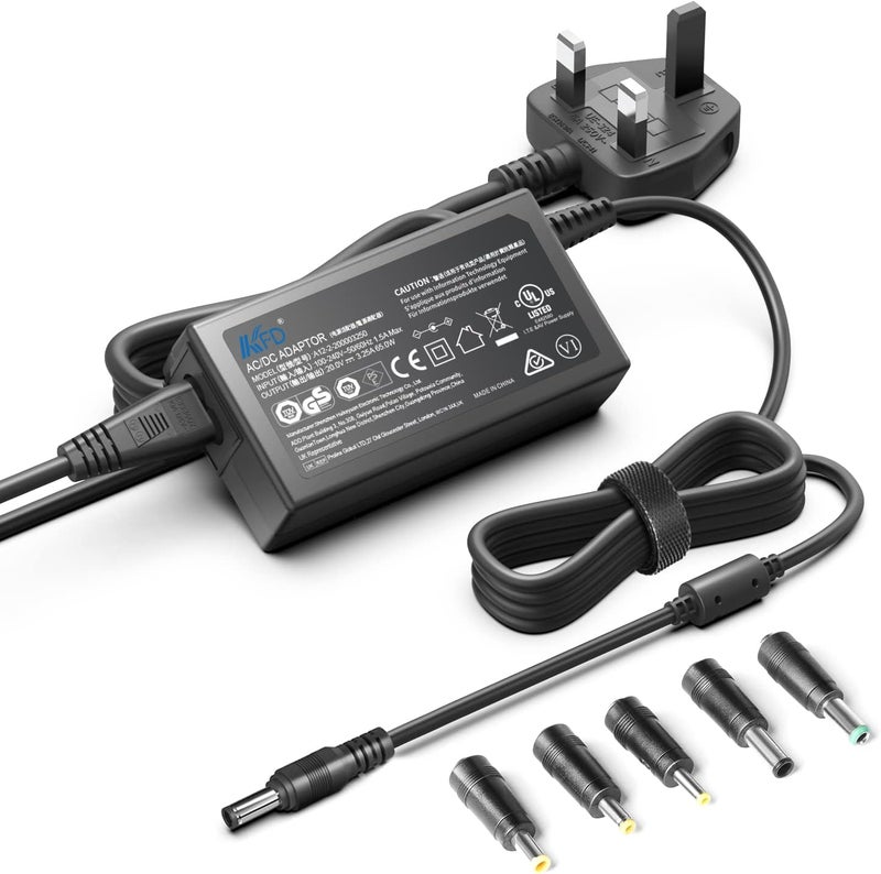 KFD Universal 20V Power Supply 3.5A 3A 2.5A 2A 1.5A AC/DC Adapter Barrel DC Plug 5.5x2.1mm 4.0x1.7mm 4.8x1.7mm 6.5x3.0mm 5.5x3.0mm 6.5x4.4mm for Bose Soundbar SRS-XG500 Speaker Theragun Elite Charger - Image 1