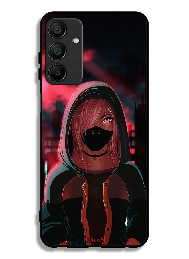 Tolwak Samsung Galaxy A15 5G Protective Case Cover Girl Wear Mask Art - Image 1