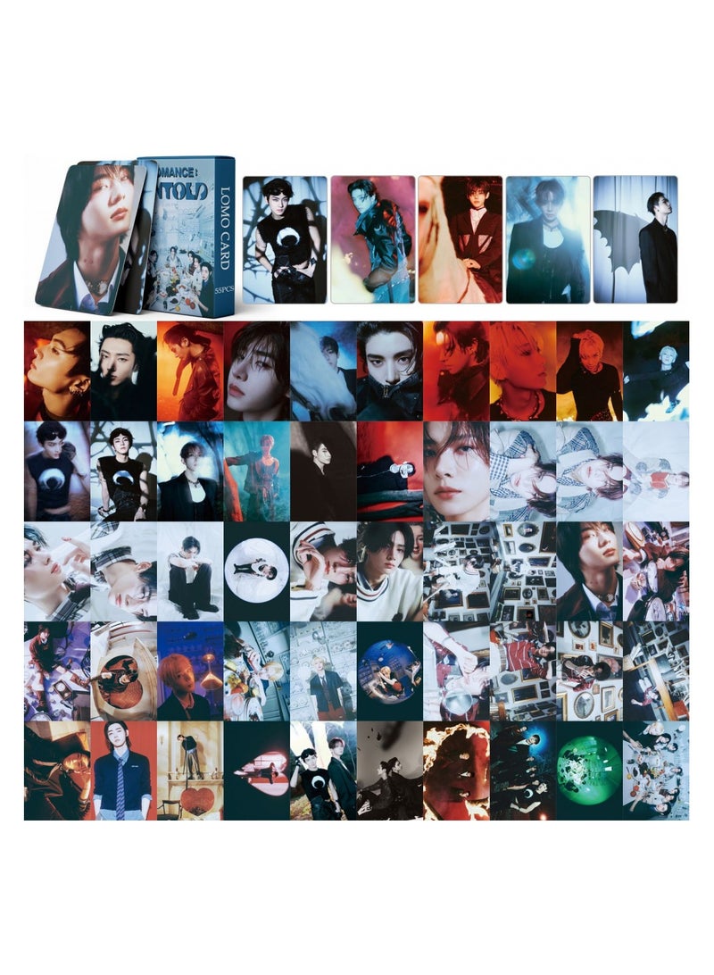 NIBEMINENT 55 Pcs Kpop Enhypen ROMANCE : UNTOLD Lomo Cards Card For Fans Collection Gifts - Image 1