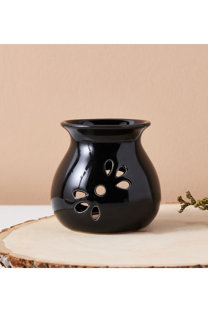 3 Leaf Oil Burner - Black