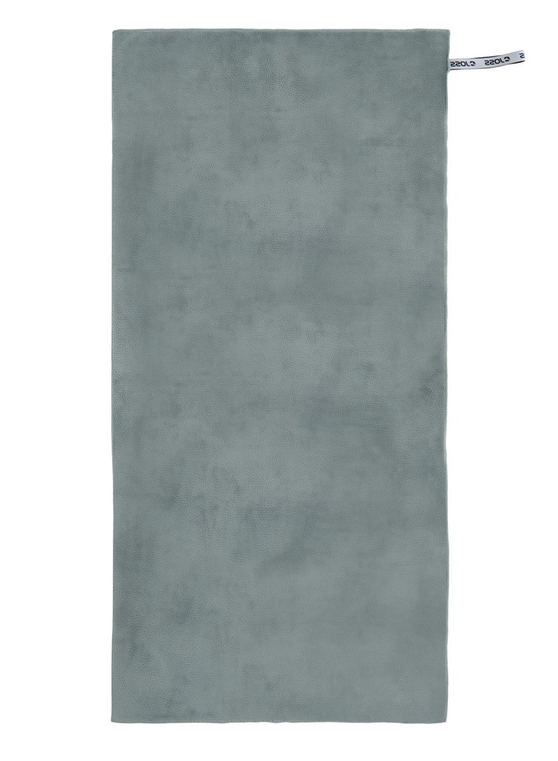 Joss Absorbent Fleece Towel – Khaki, One Size (140x70 cm), Soft and Moisture-Absorbing, Compact with Hanging Loop, Quick-Drying, Perfect for Pool & Beach - Image 2