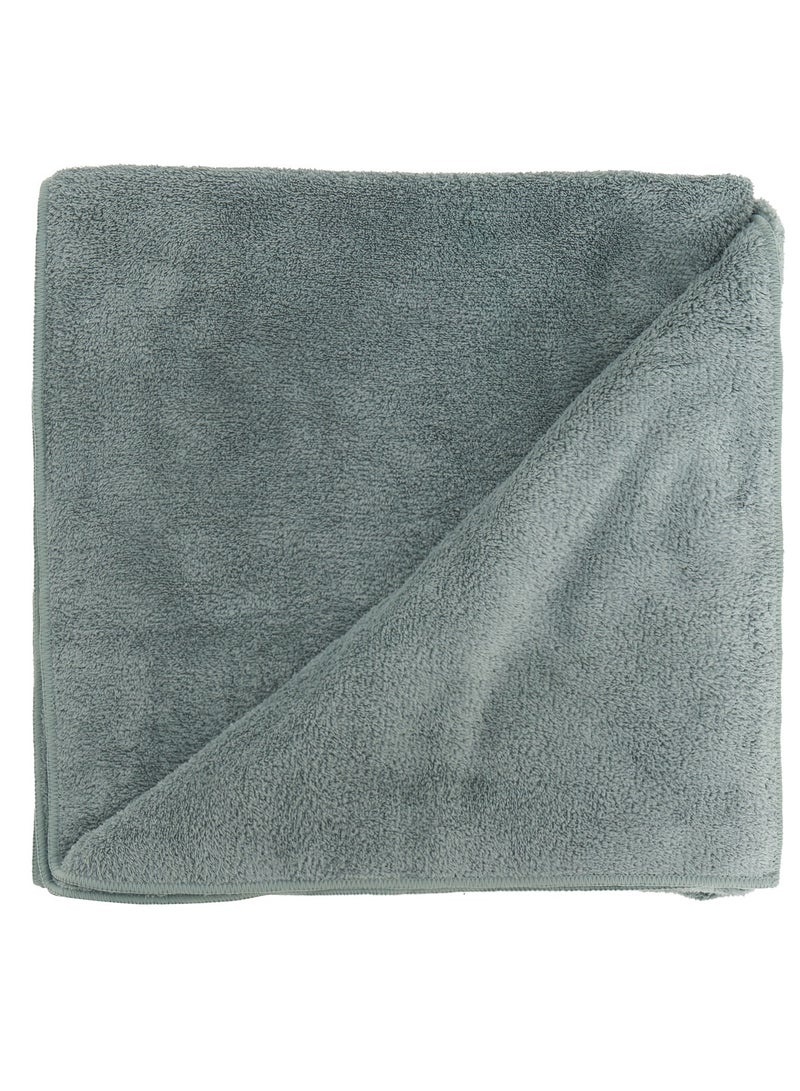 Joss Absorbent Fleece Towel – Khaki, One Size (140x70 cm), Soft and Moisture-Absorbing, Compact with Hanging Loop, Quick-Drying, Perfect for Pool & Beach - Image 3