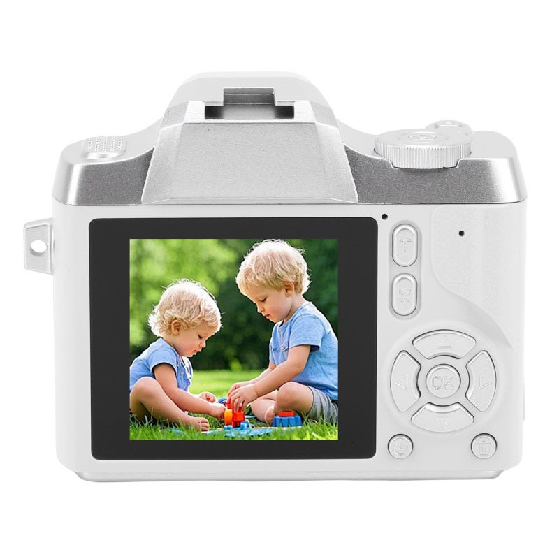 Compact Digital Camera: White, 48MP HD Photography, 18x Digital Zoom - User Friendly 1.54 Inch HD Display, Keychain Design for Teens Students Beginners Travel Photography Gift - Image 2